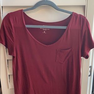 Hollister Burgundy Lounge Top